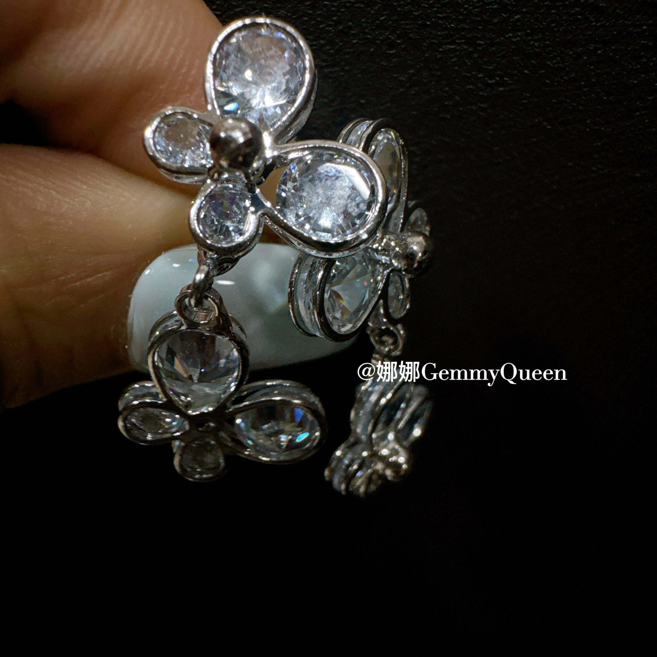 铜合金合成锆石耳饰 娜娜GemmyQueen耳环GQ05538