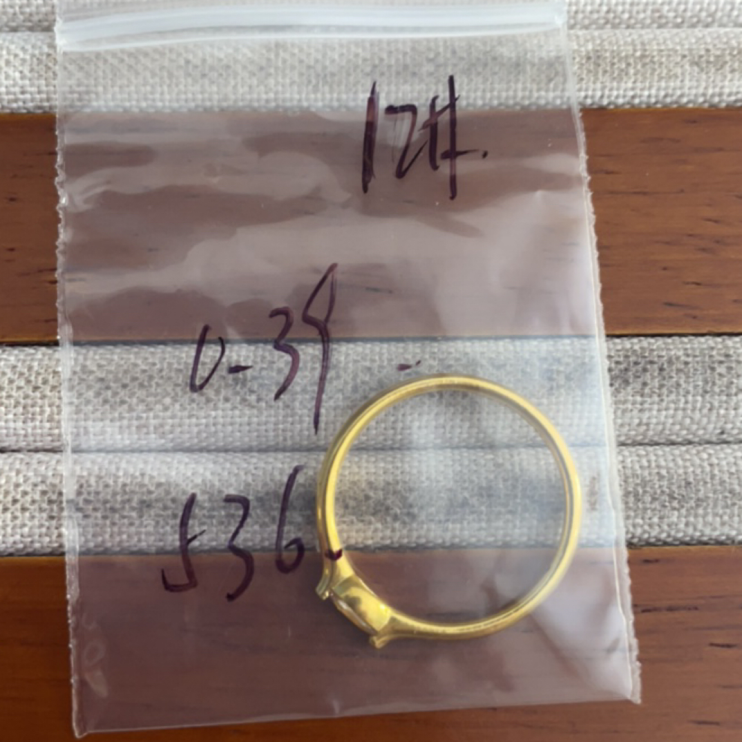 克重0.39 12号 星辰马眼6D戒指 足金999