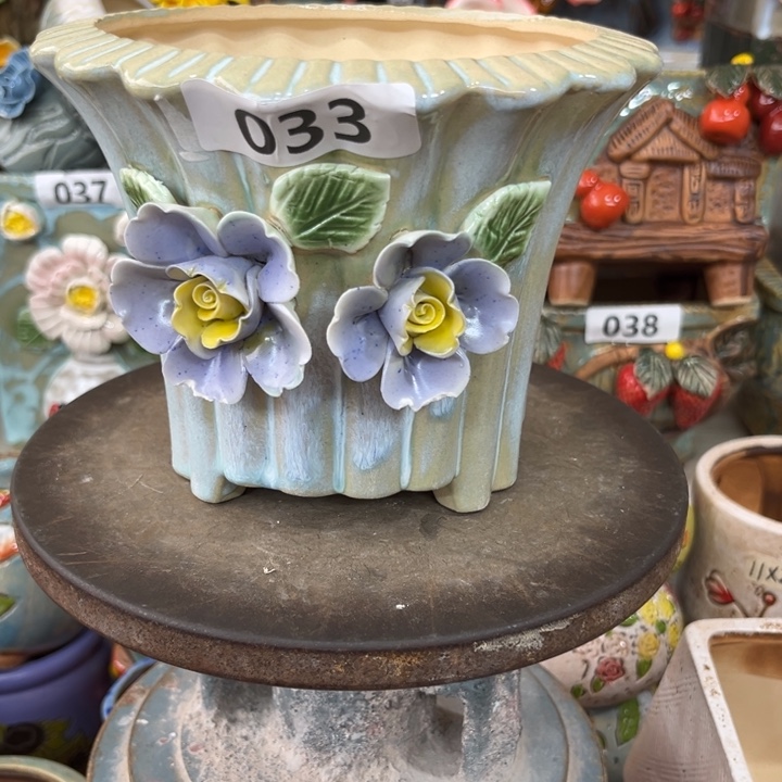 紫砂花盆粗陶材质多肉花盆