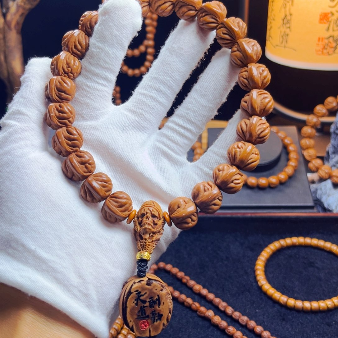 丨***丨桃核吊坠野生桃核