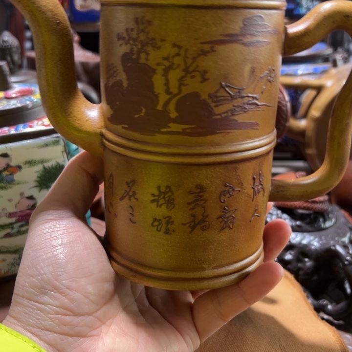 紫砂茶壶紫砂壶收藏起来了！