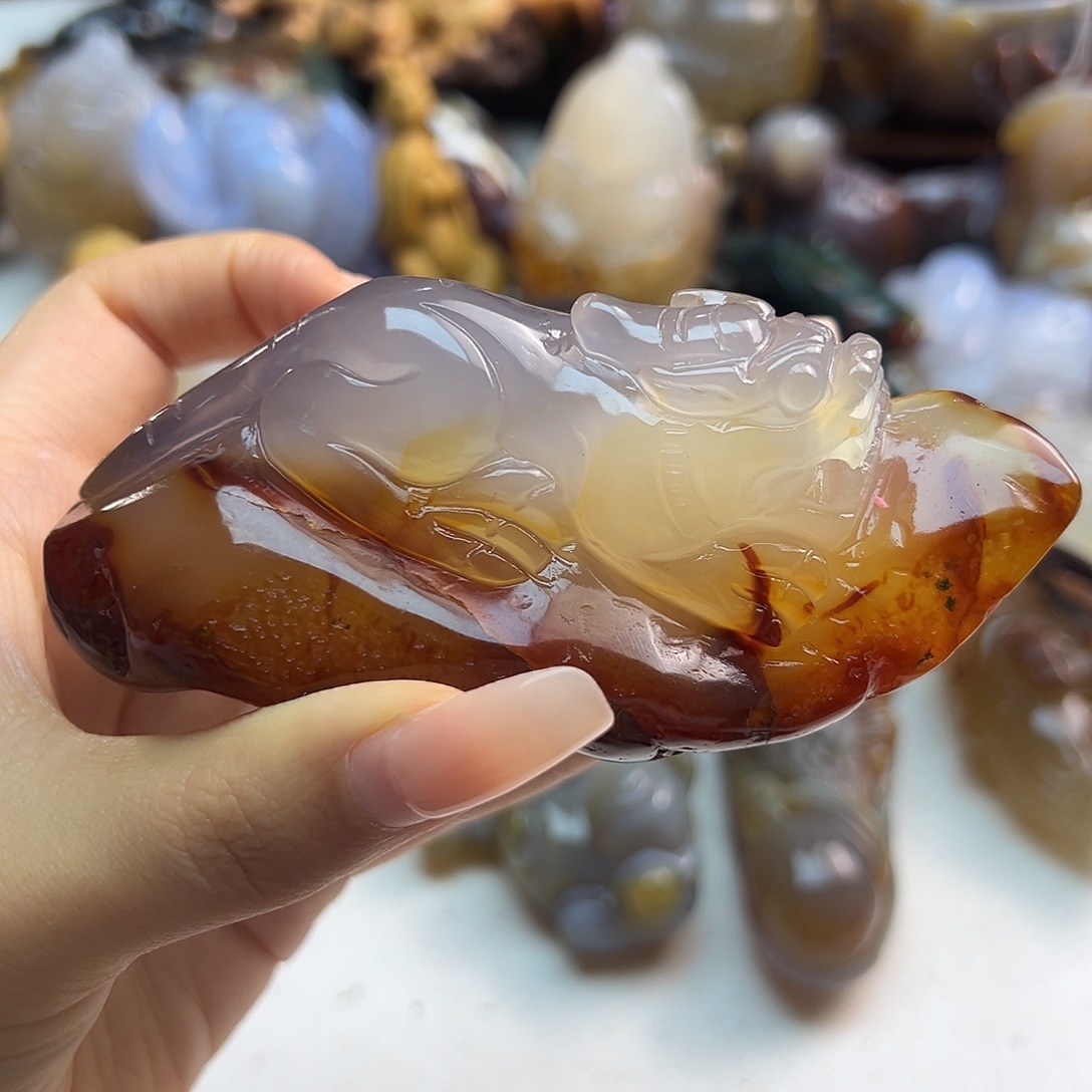 玛瑙/玉髓合金颈饰