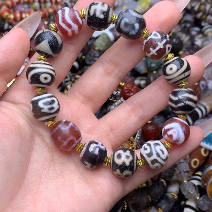 玛瑙/玉髓未镶嵌发一条