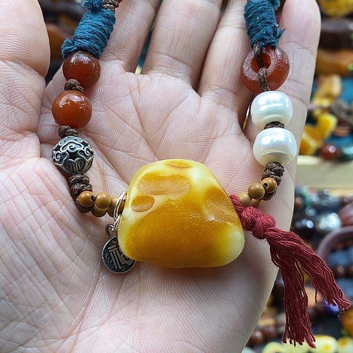 蜜蜡未镶嵌项链项链