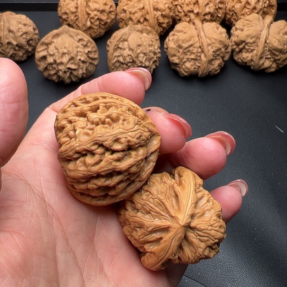 文玩核桃把件怡*澍红锦鲤37雅