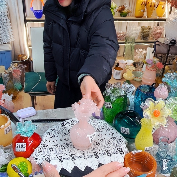 1231 家悦美居琉璃摆件瑕疵