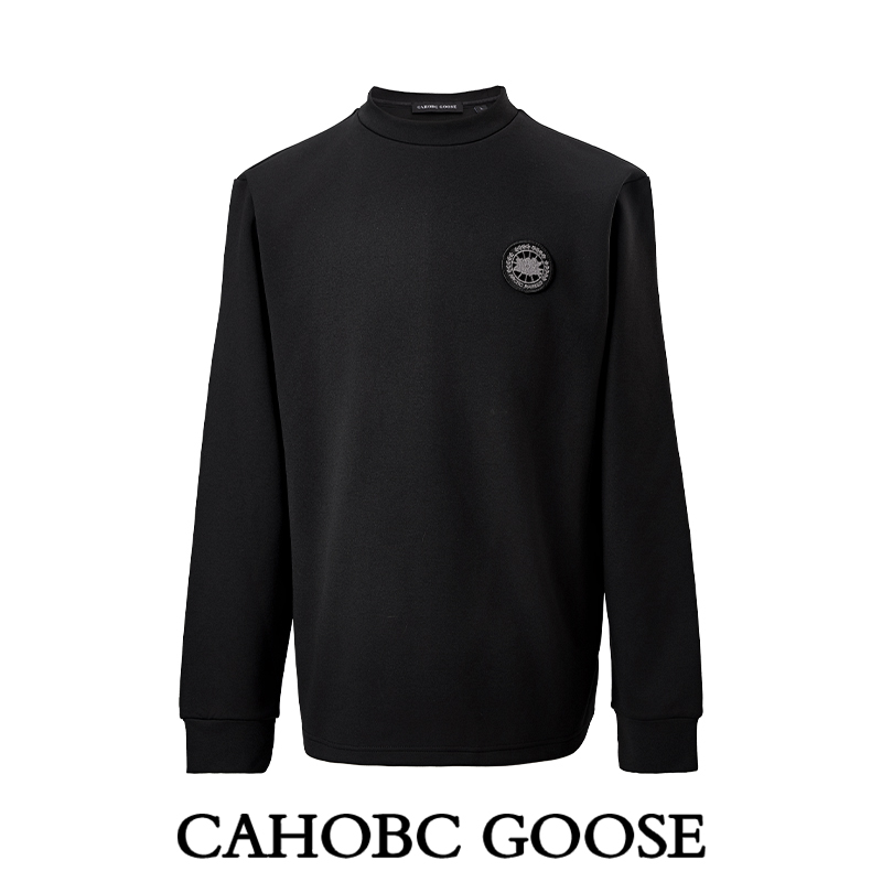 【CG109高领卫衣】CAHOBC GOOSE长袖卫衣男春季宽松弹力圆领T恤上衣