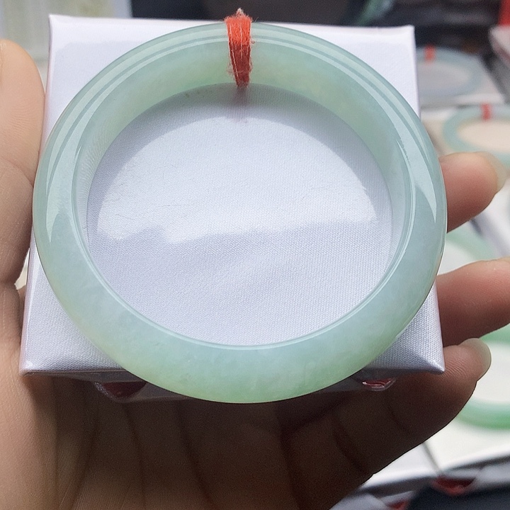 翡翠未镶嵌手镯缅甸天然翡翠A货58