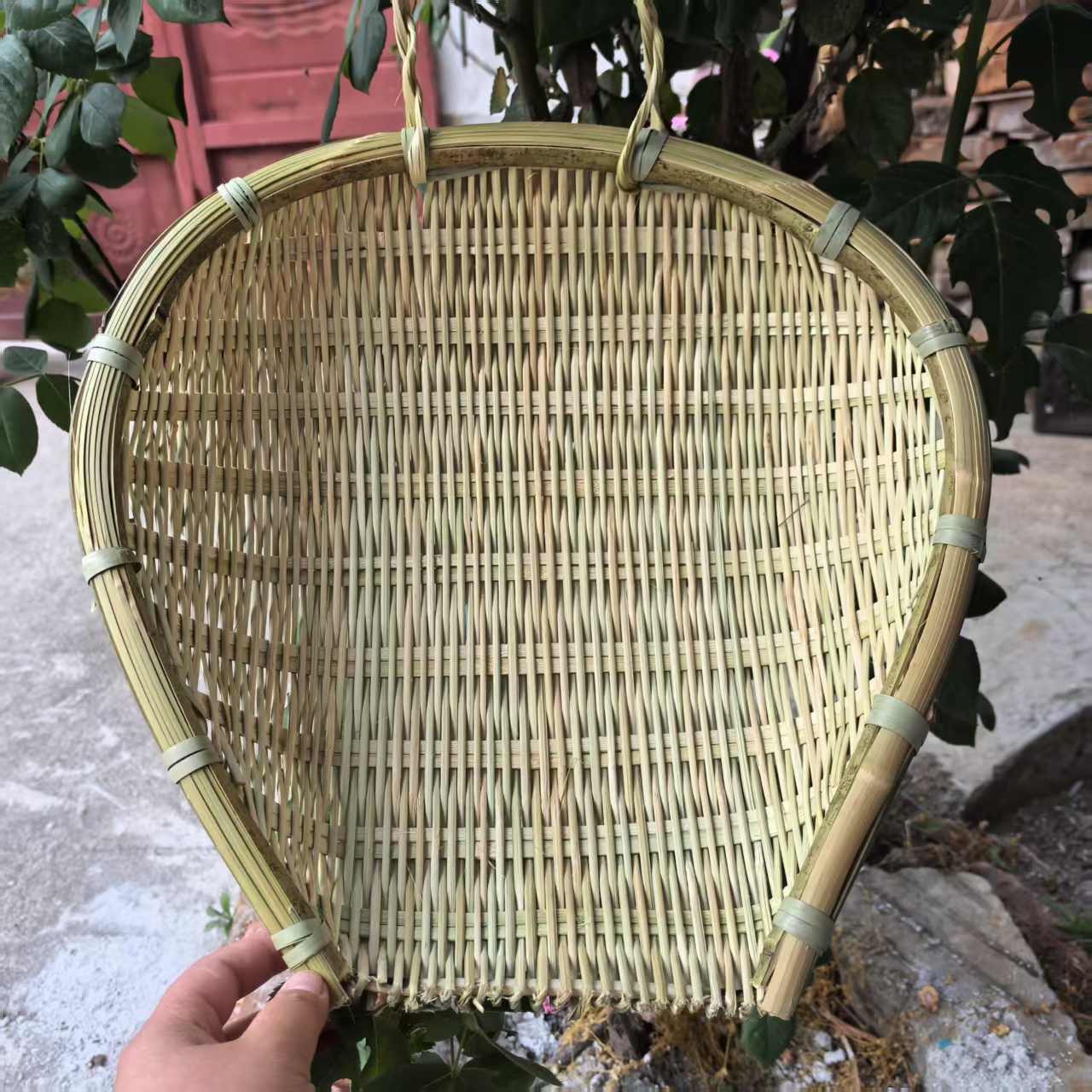 纯手工青竹筲箕直径37厘米