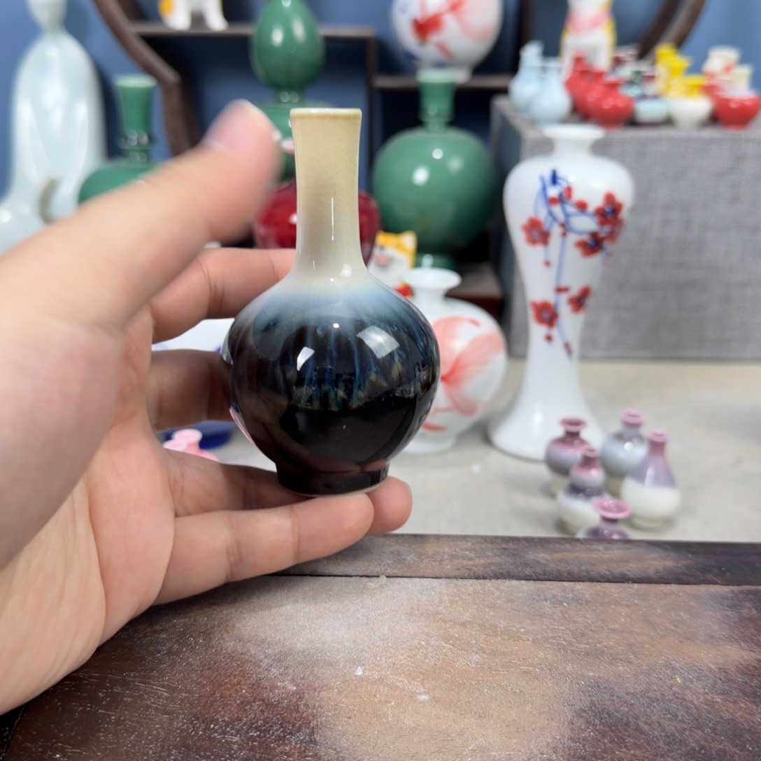 陶瓷手工小花器摆件