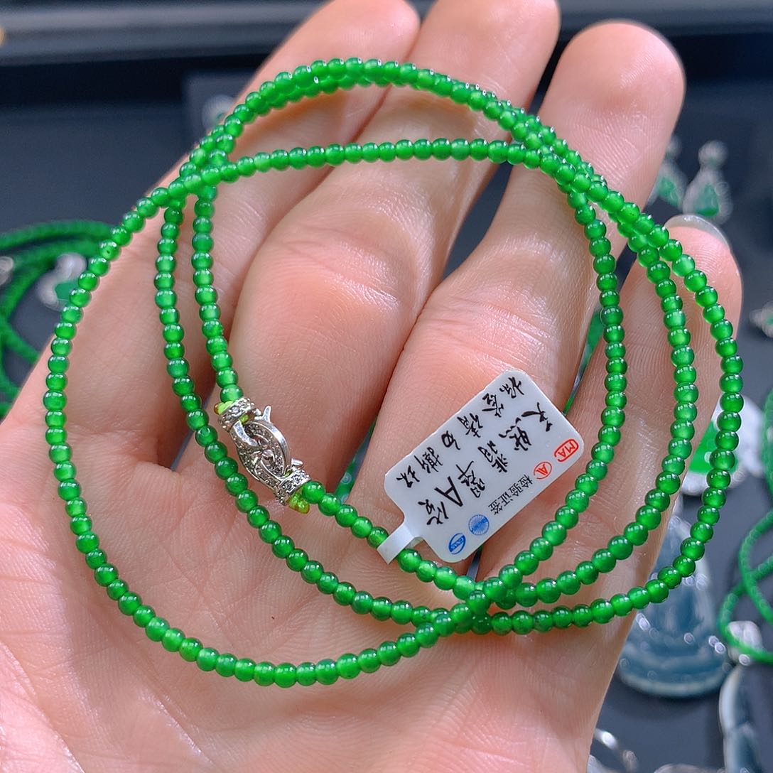 翡翠手链未镶嵌翡翠2.5