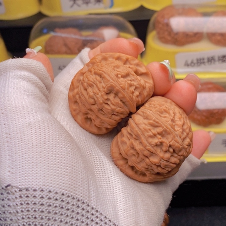 43加全品球白文玩核桃把件