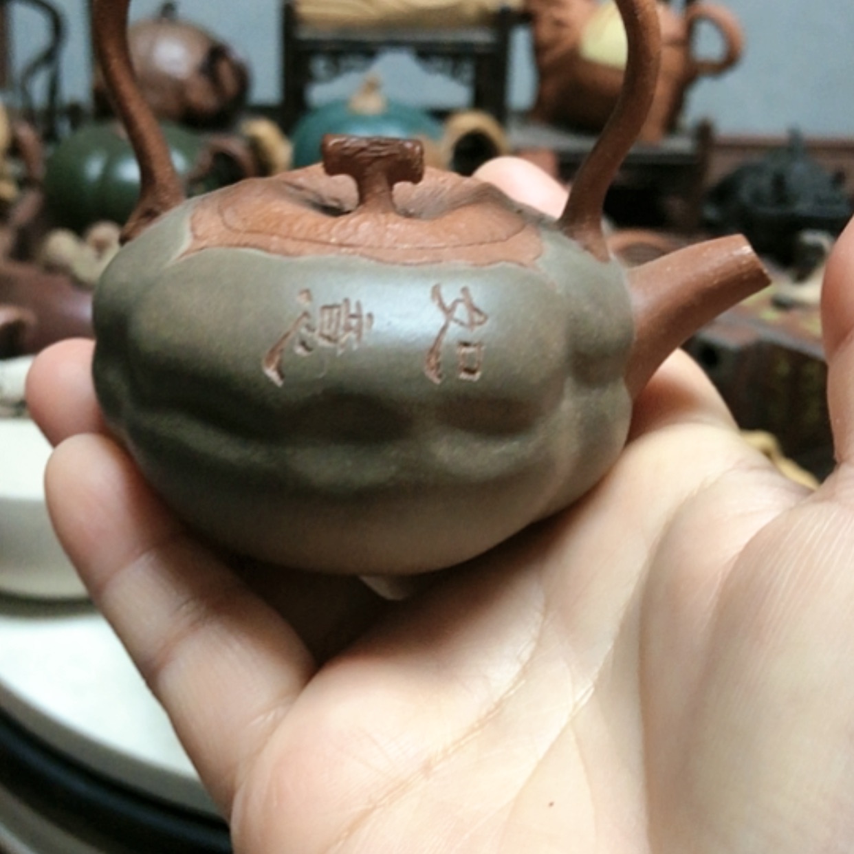 【闪购商品】紫砂茶壶四喜如柿仿生壶85C