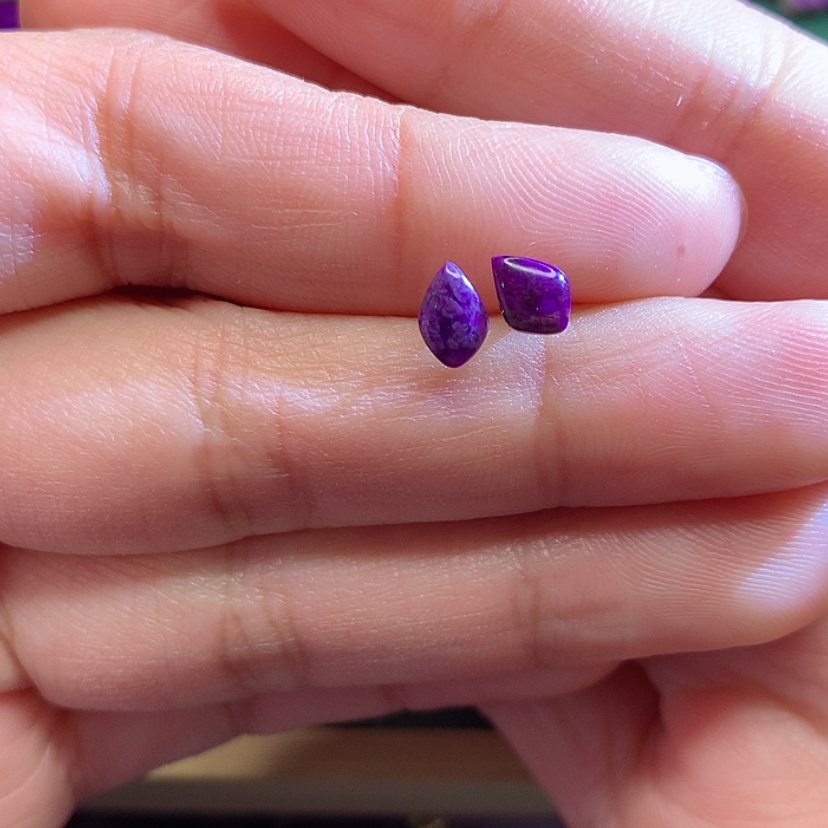 【闪购商品】苏纪石（舒俱来）耳钉银S925镶嵌