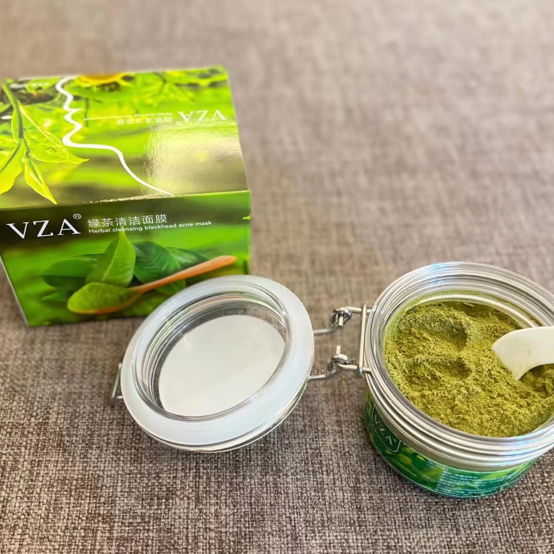 VZA绿茶深层清洁面膜男女通用深层清洁细腻肌肤