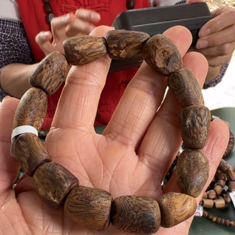 沉香手串乌身树丁卡1.3多样性发1条