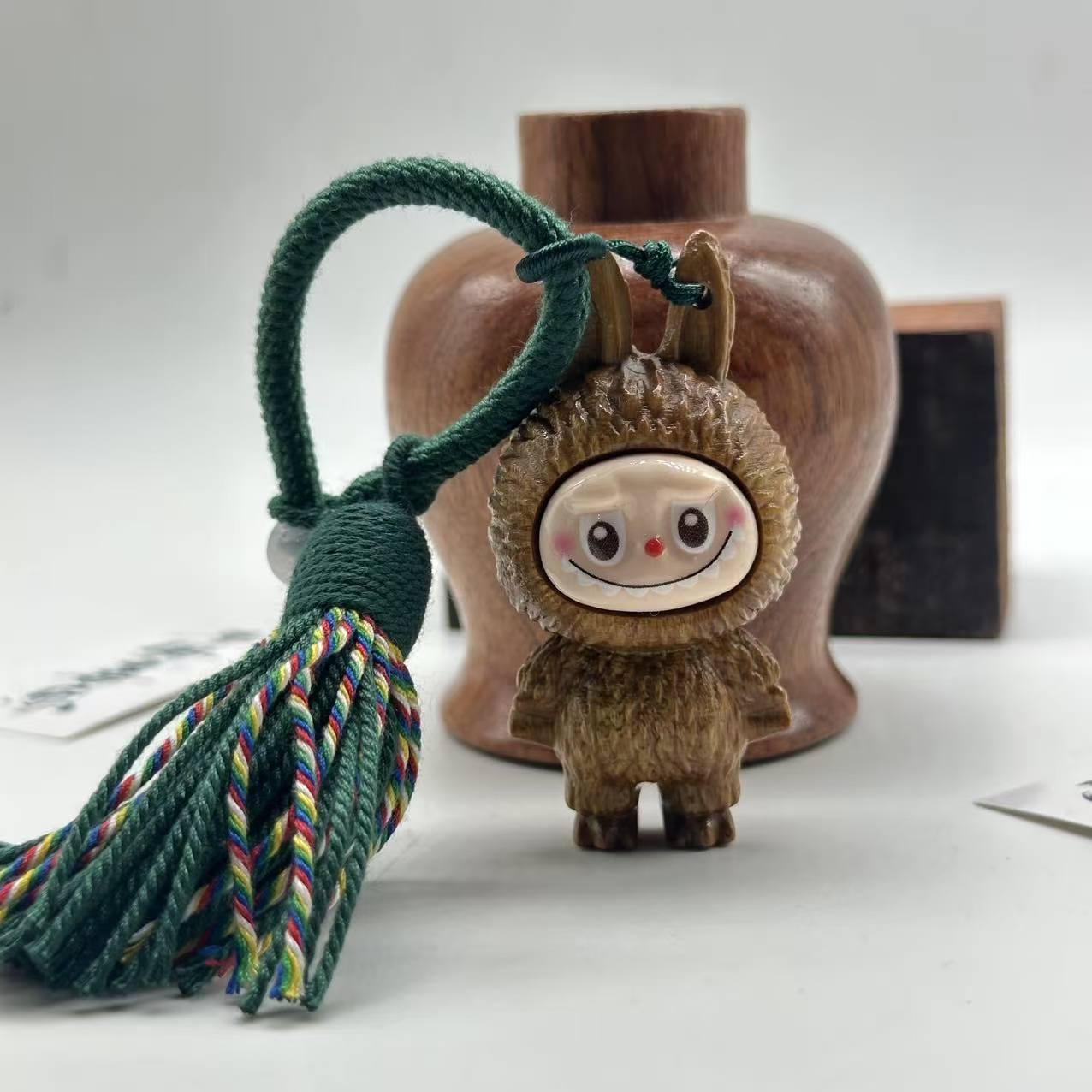 可爱玩偶木质挂件把件工艺品无礼盒 A002