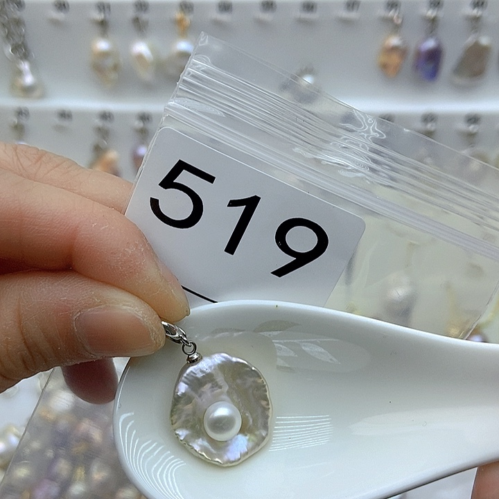 淡水珍珠颈饰银S925镶嵌