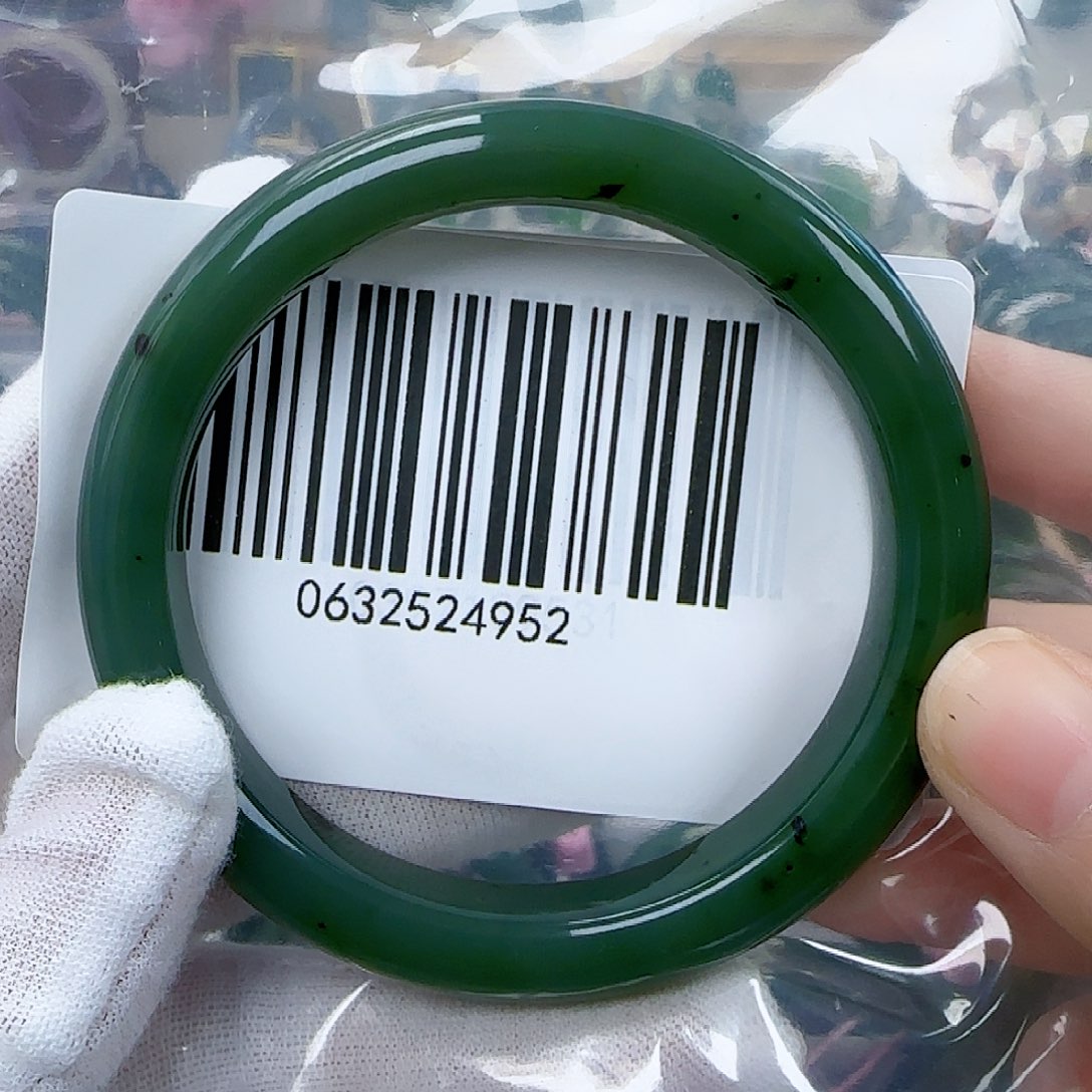 和田玉（碧玉）手镯未镶嵌5859