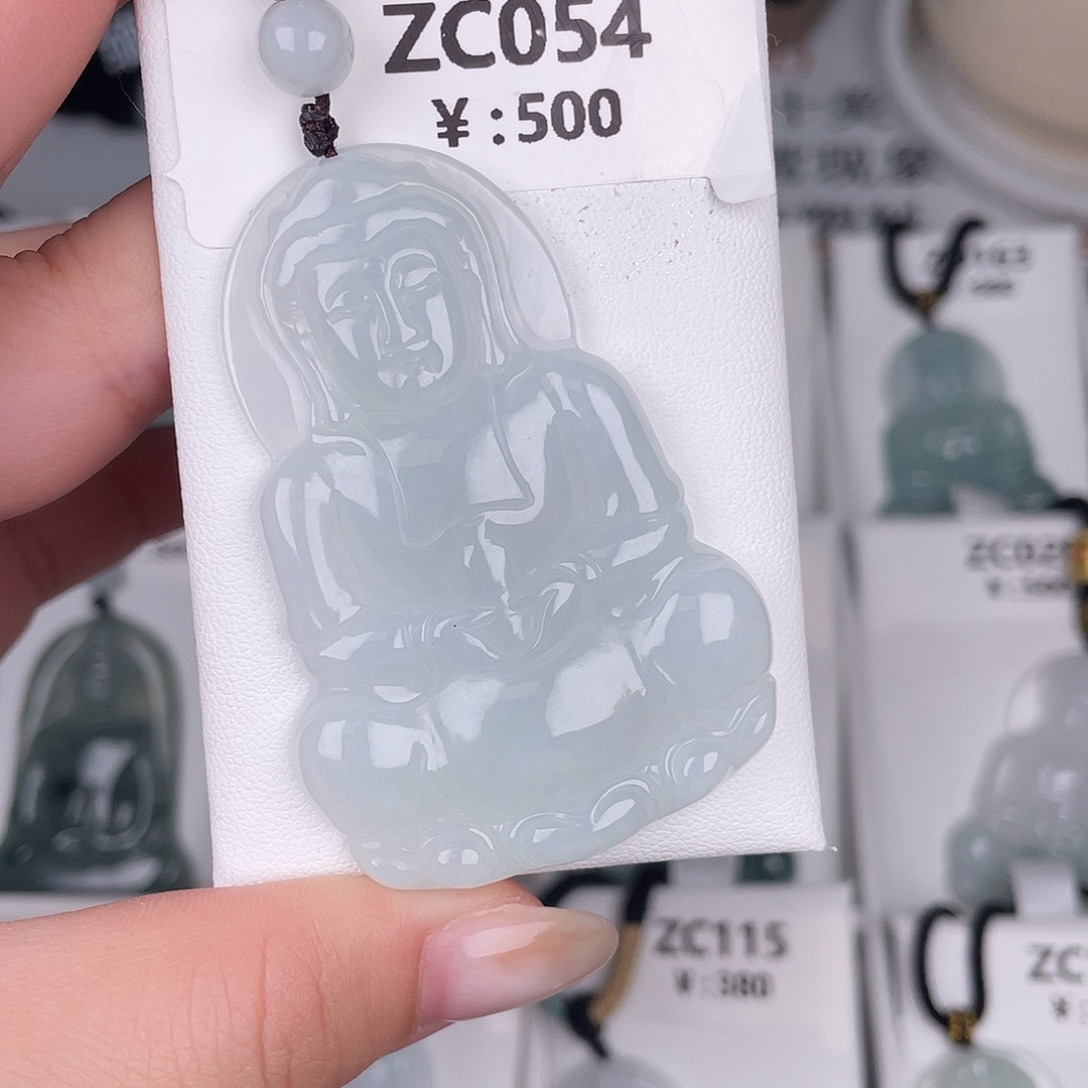 翡翠未镶嵌颈饰zc054