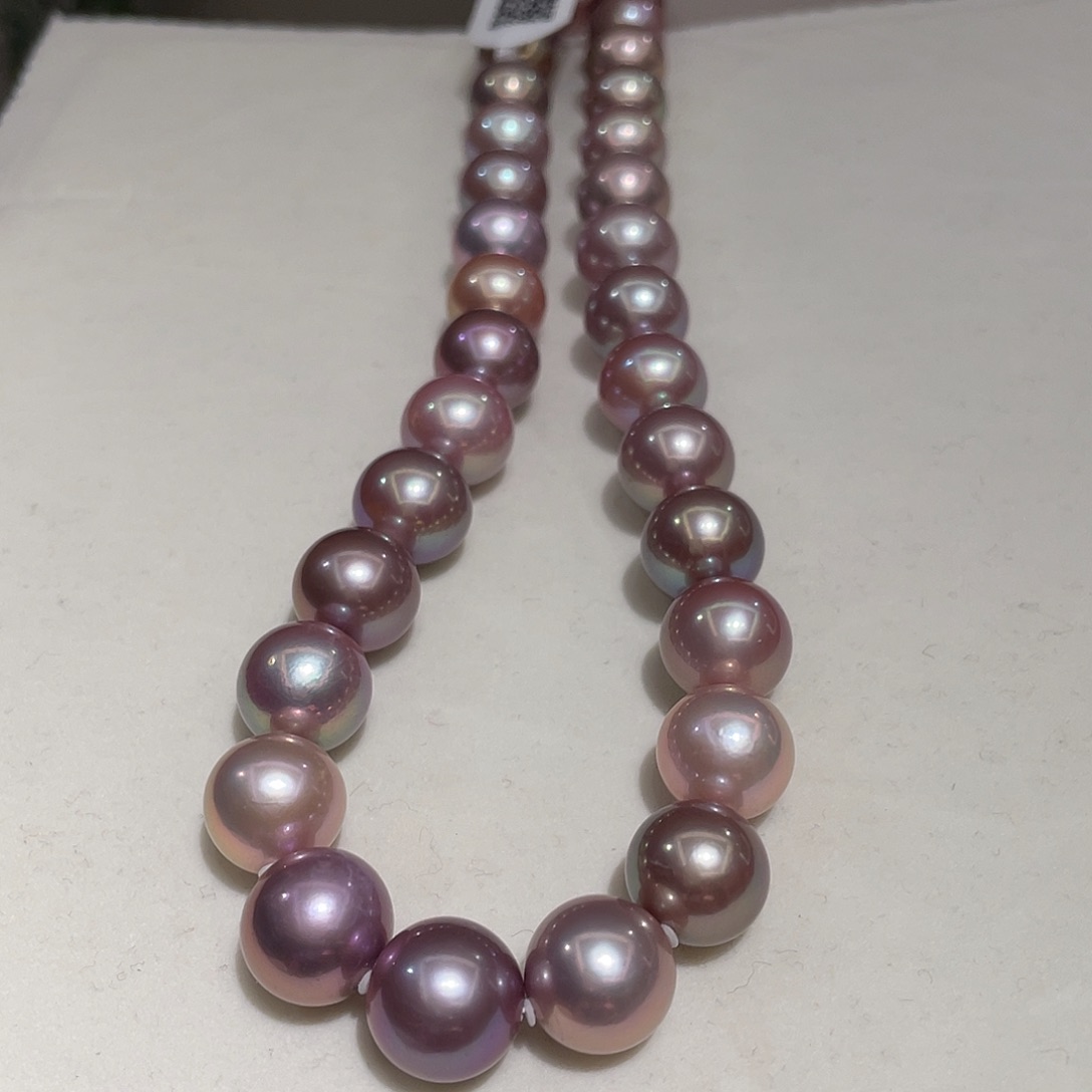 最***人颈饰淡水珍珠银S925镶嵌