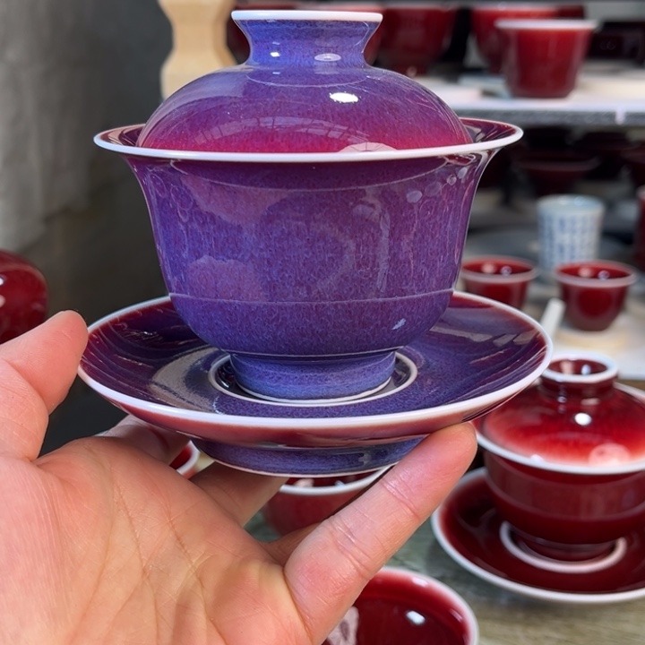 ****者景德镇陶瓷盖碗福利