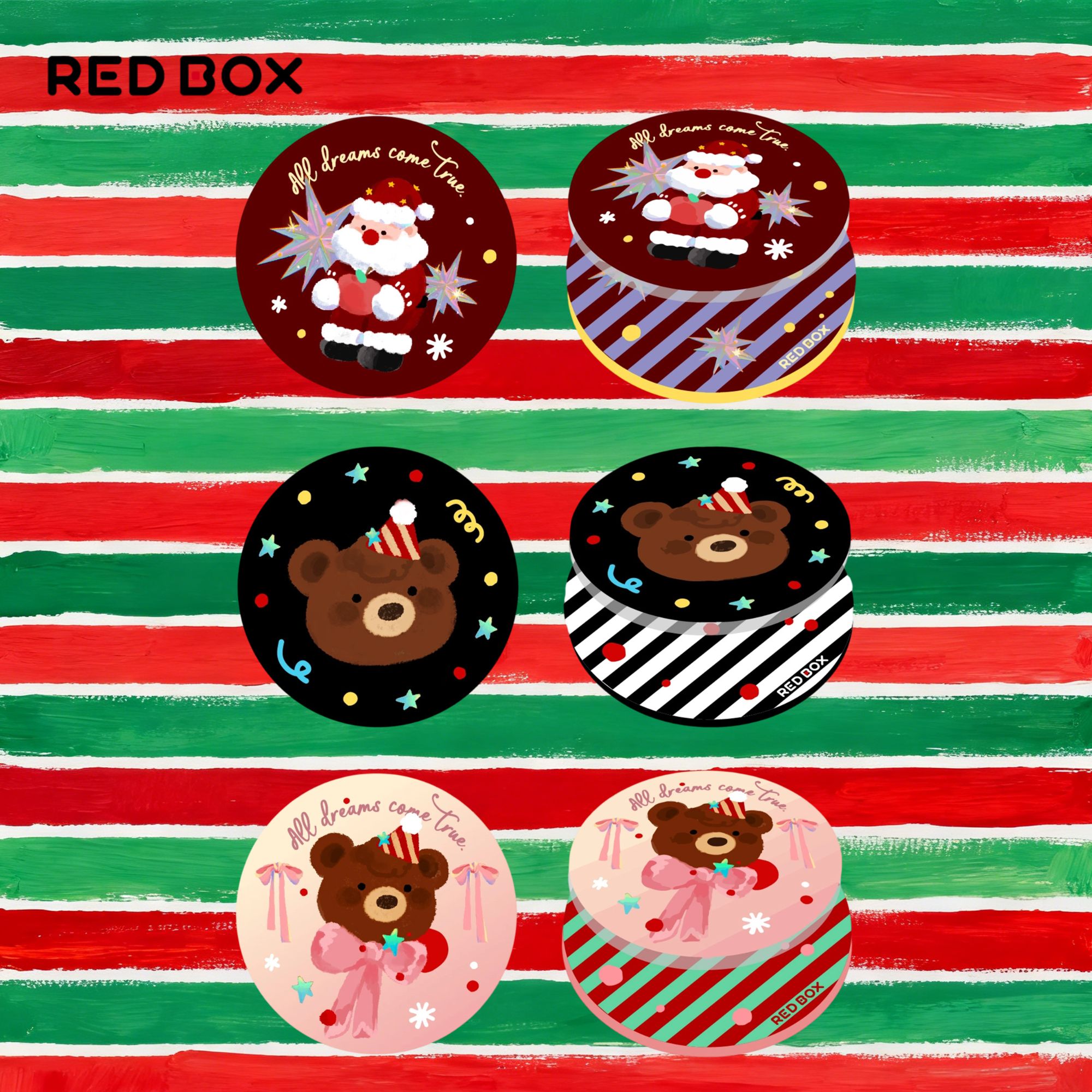 REDBOX 圣诞支架-”原创镜面磁吸手机支架