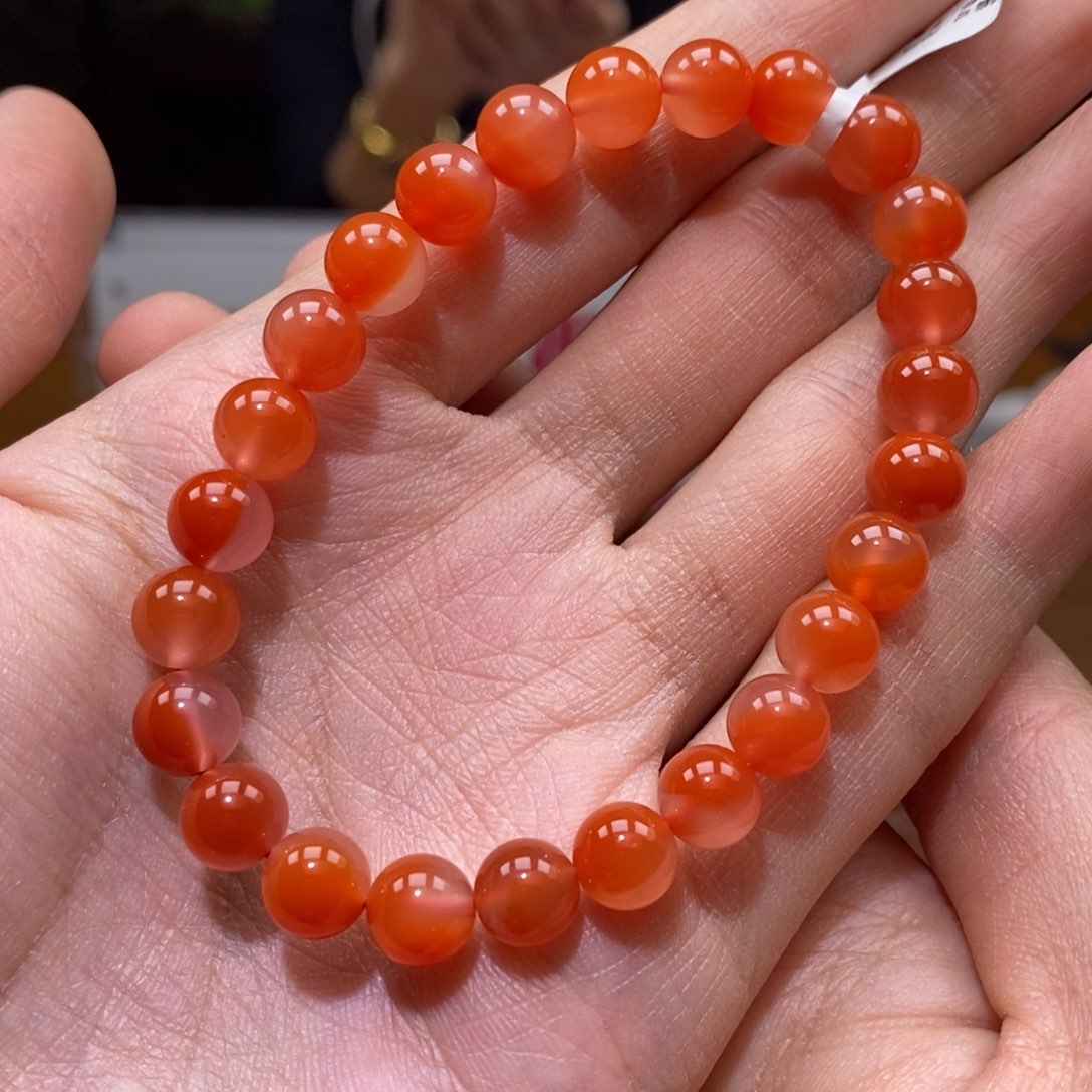 南红玛瑙串未镶嵌7大➕冰飘