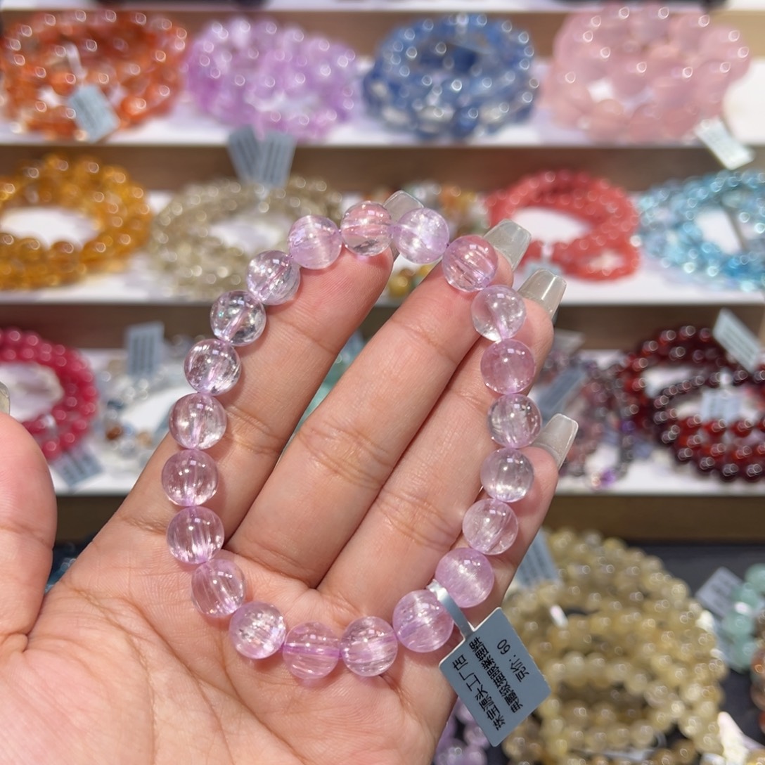 未镶嵌锂辉石紫锂辉猫眼紫锂辉9.8mm