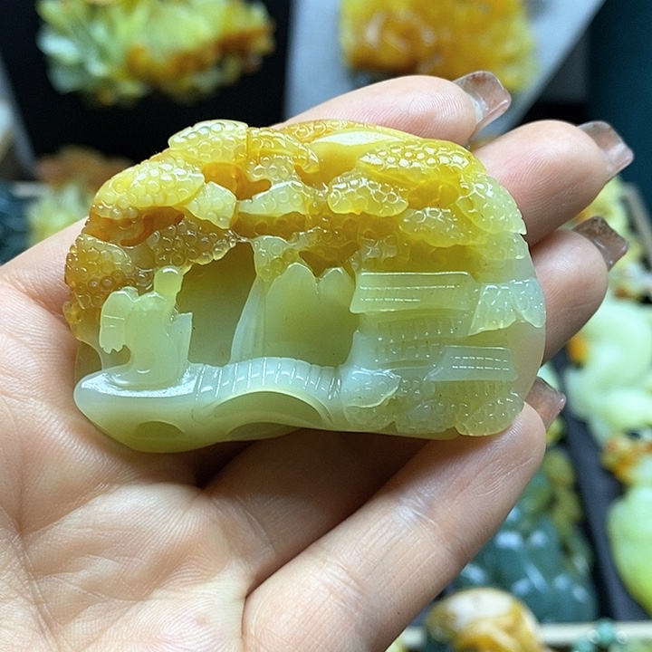 蛇纹石玉挂件未镶嵌