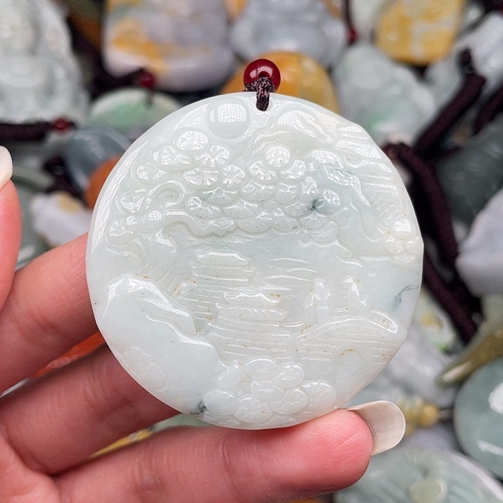 翡翠未镶嵌颈饰翡翠