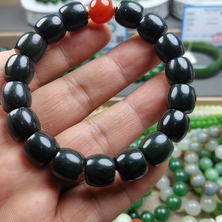 和田玉未镶嵌手链