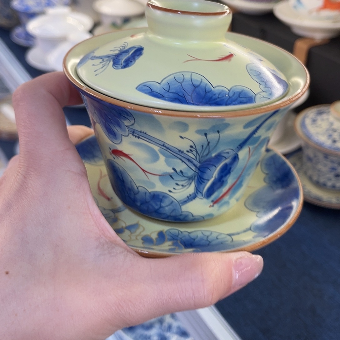 陶景德陶瓷盖碗茶具