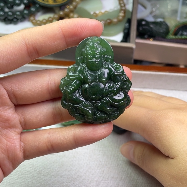 和田玉未镶嵌吊坠(不含链)
