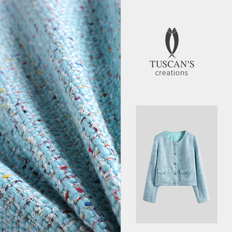 TUSCAN'S CREATIONS气质百搭梭织小香外套女士通勤短外套时代双鱼