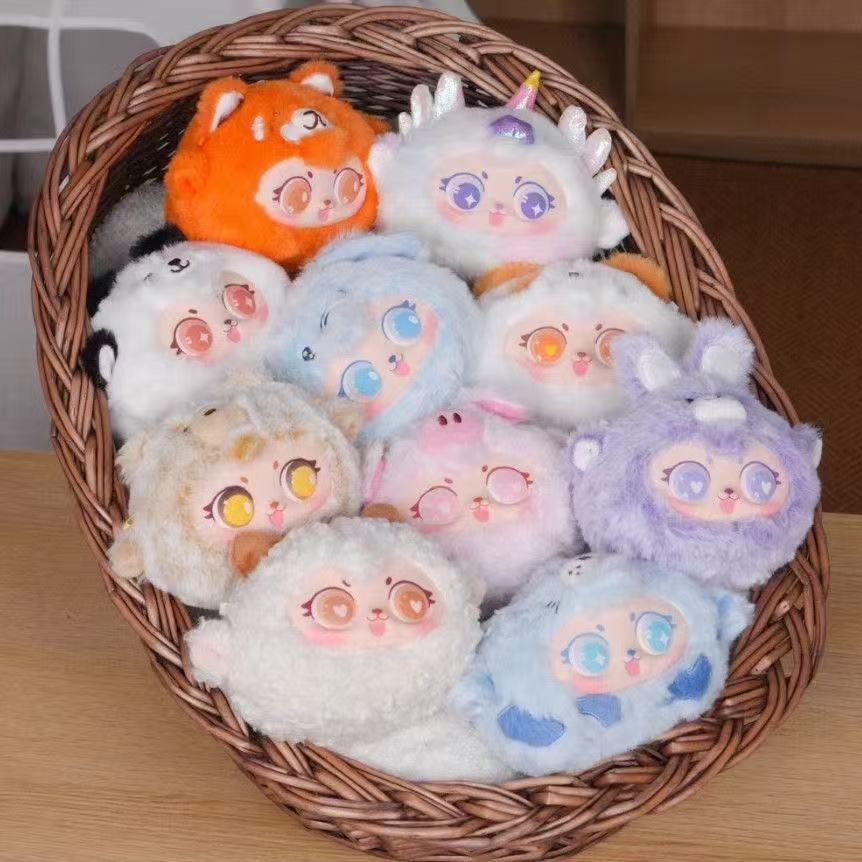 诶宝动物茶话会毛绒挂件手办玩偶【拆开不退不换】