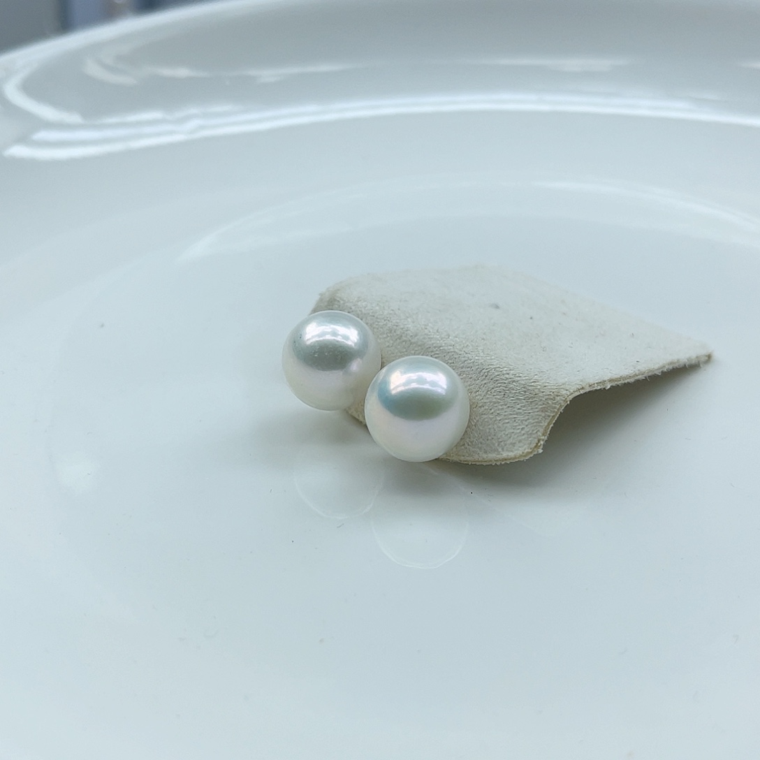 耳饰淡水珍珠银S925镶嵌