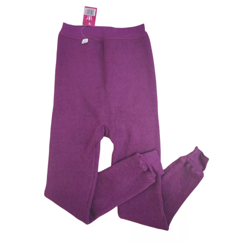 元首常规修身保暖女士纯色高腰保暖裤女士加厚底裤棉裤