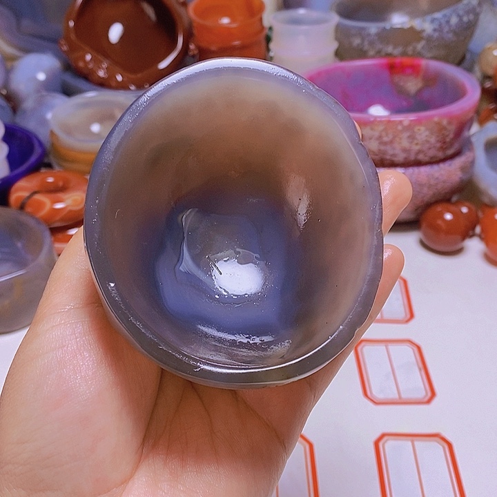 玛瑙/玉髓，未镶嵌八**财