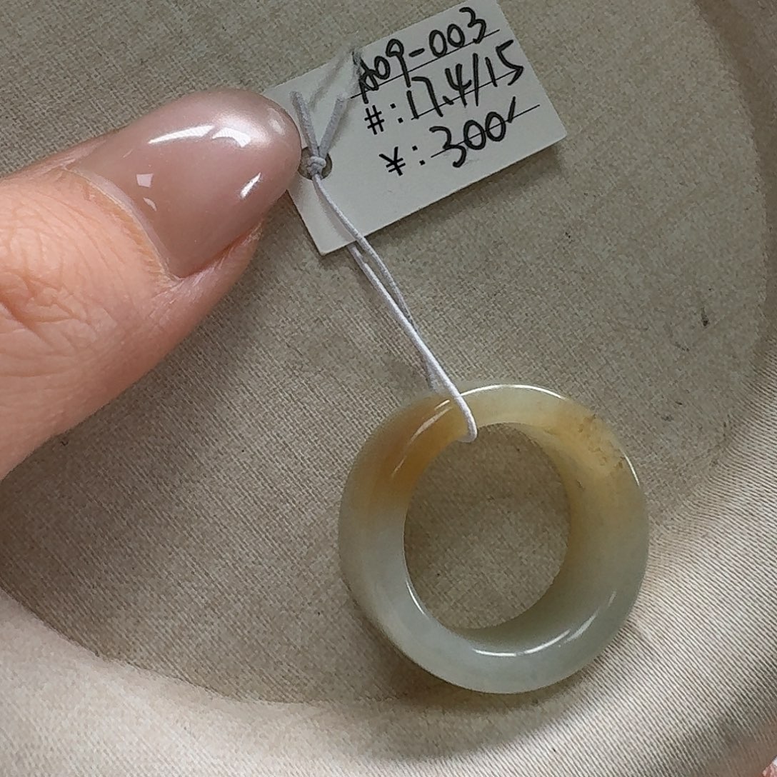 和田玉未镶嵌戒指