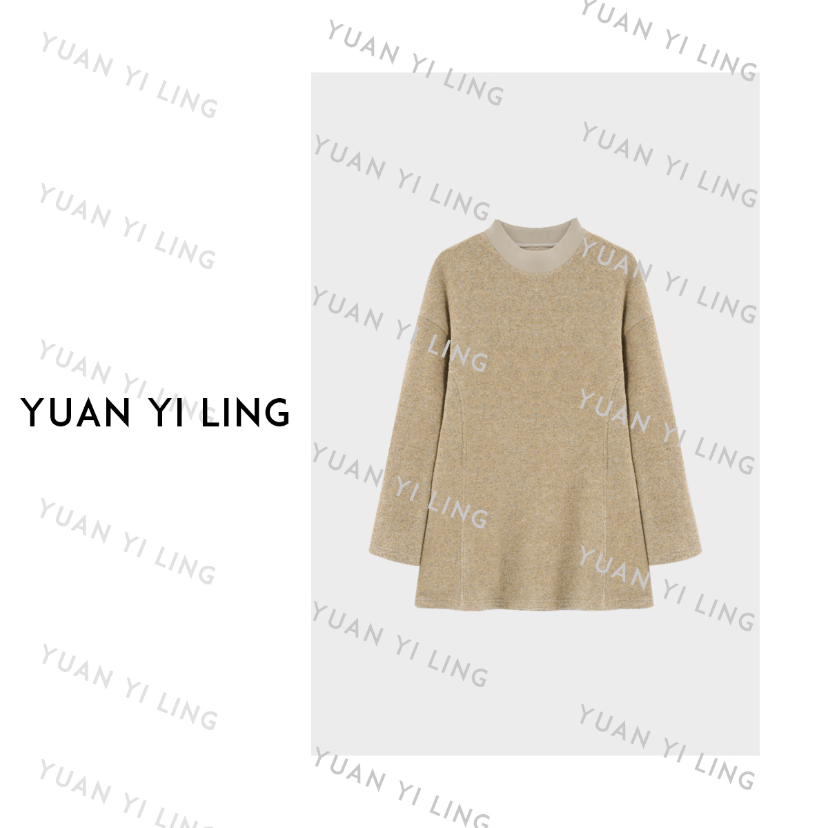 袁艺灵【里约冬日】轻奢极简慵懒小众设计款沙漏腰上衣3291