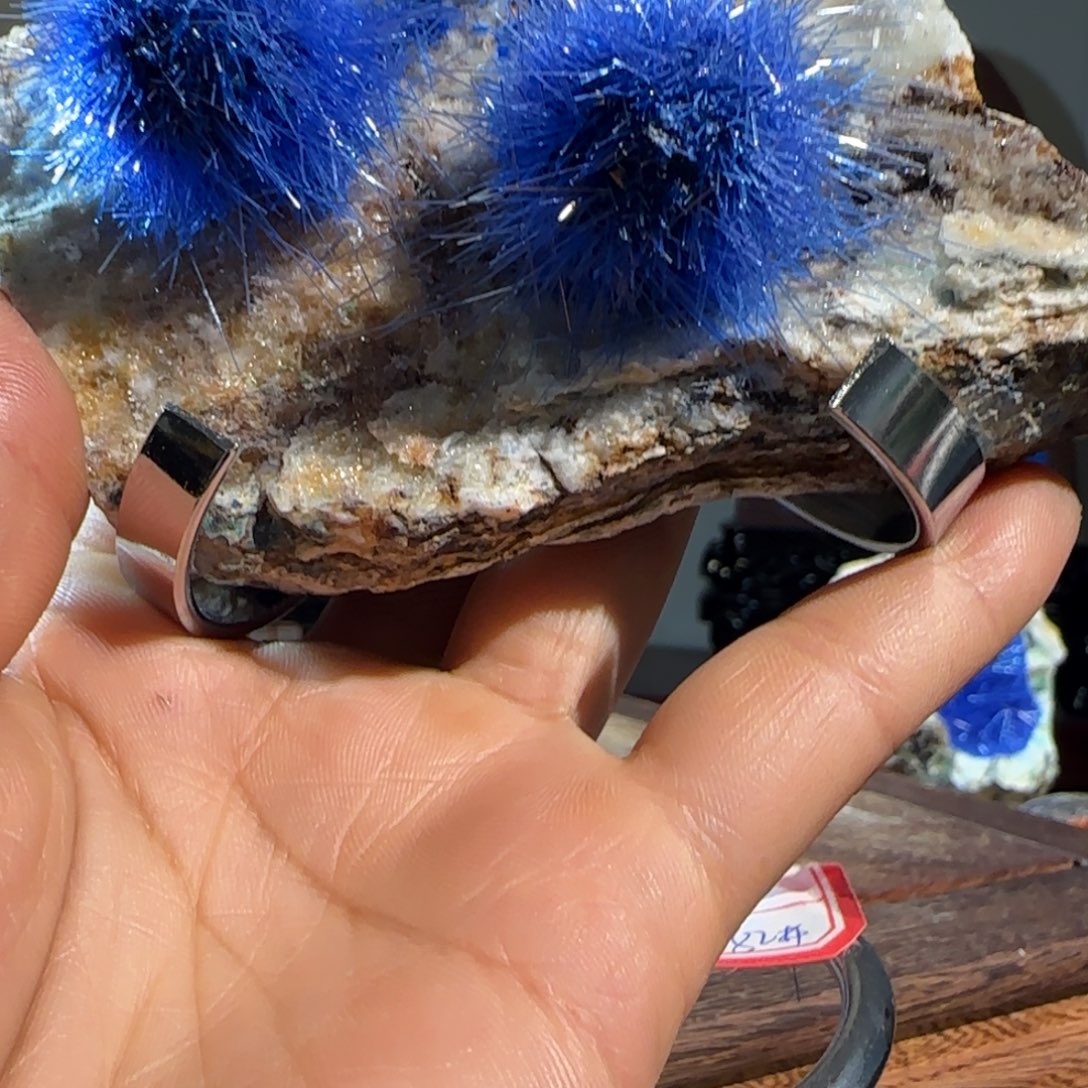 紫砂矿物晶体摆件森*