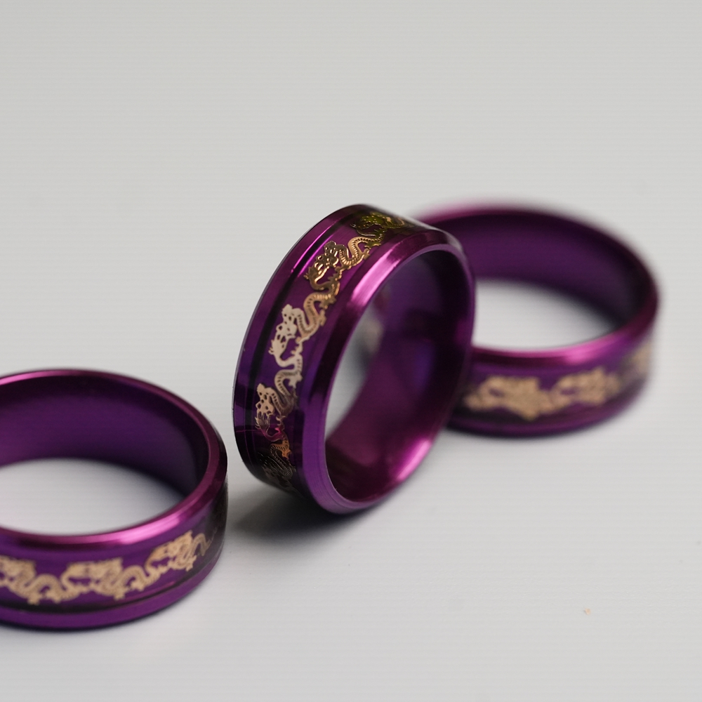 钨合金戒指 九紫离火指环紫气东来戒指 J053 多样性发一
