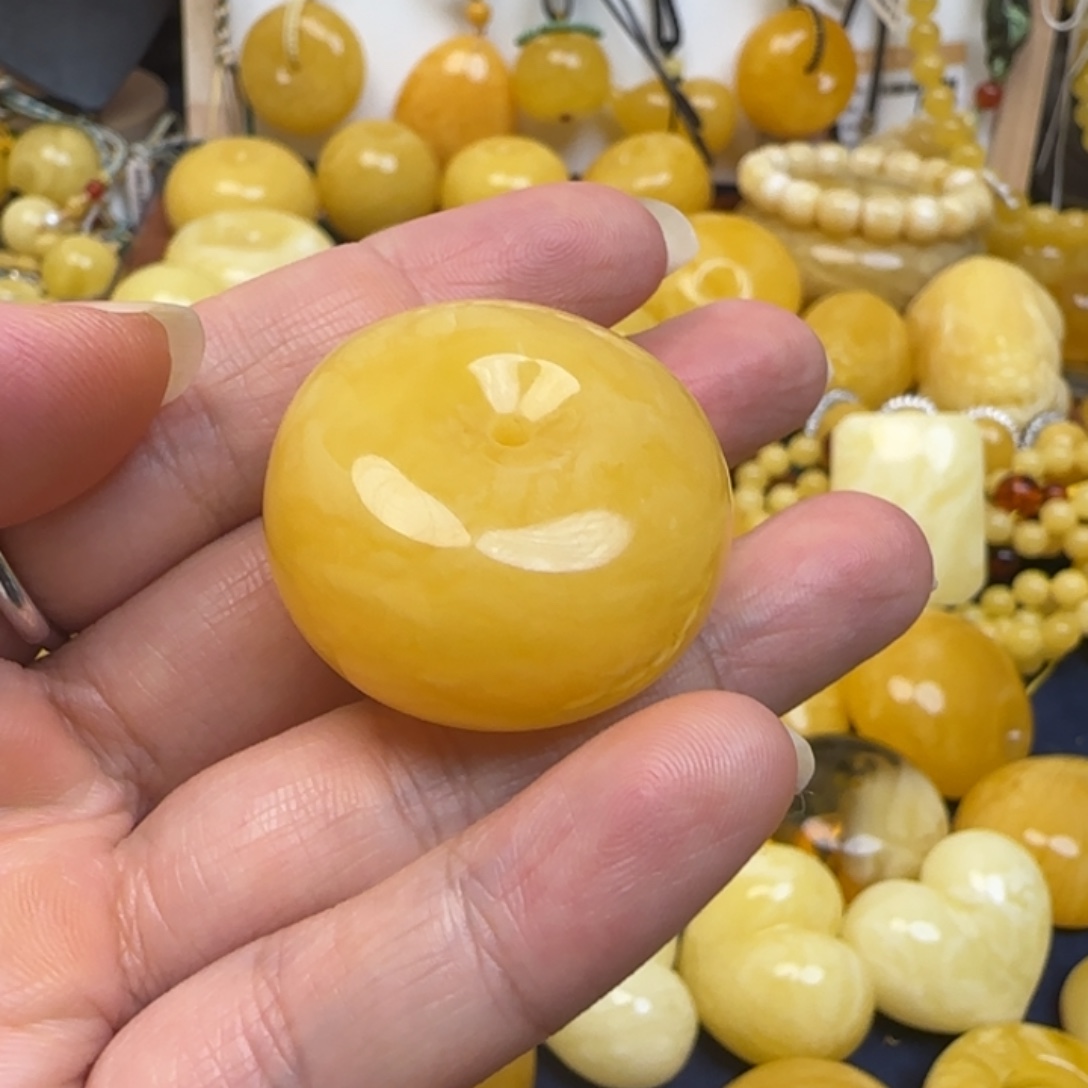 蜜蜡未镶嵌颈饰天然蜜蜡