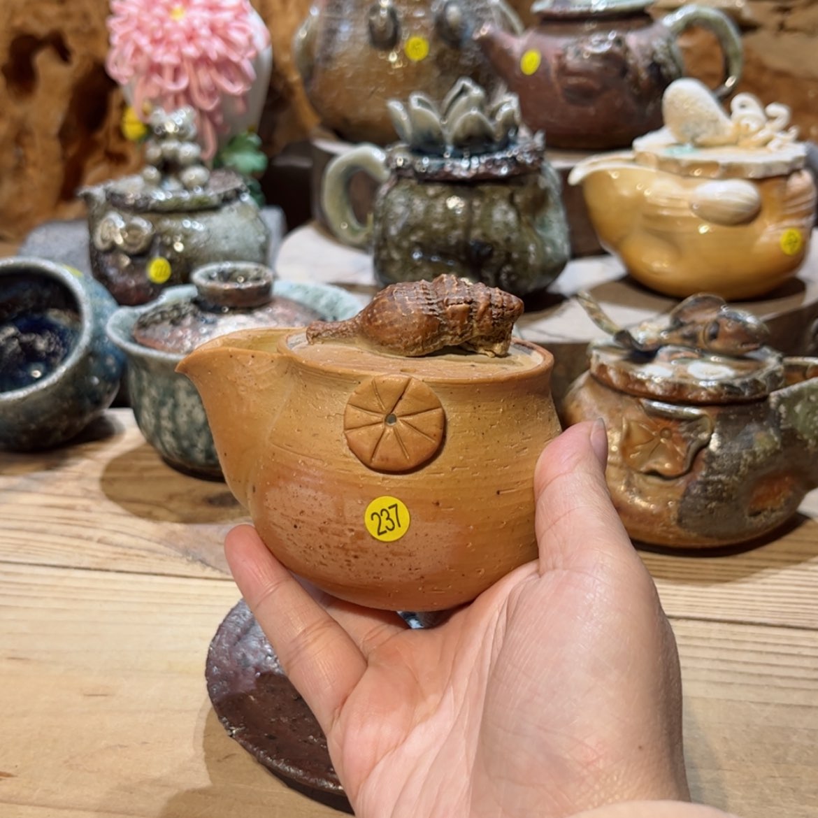 【闪购商品】柴烧茶具手工茶杯宝瓶237