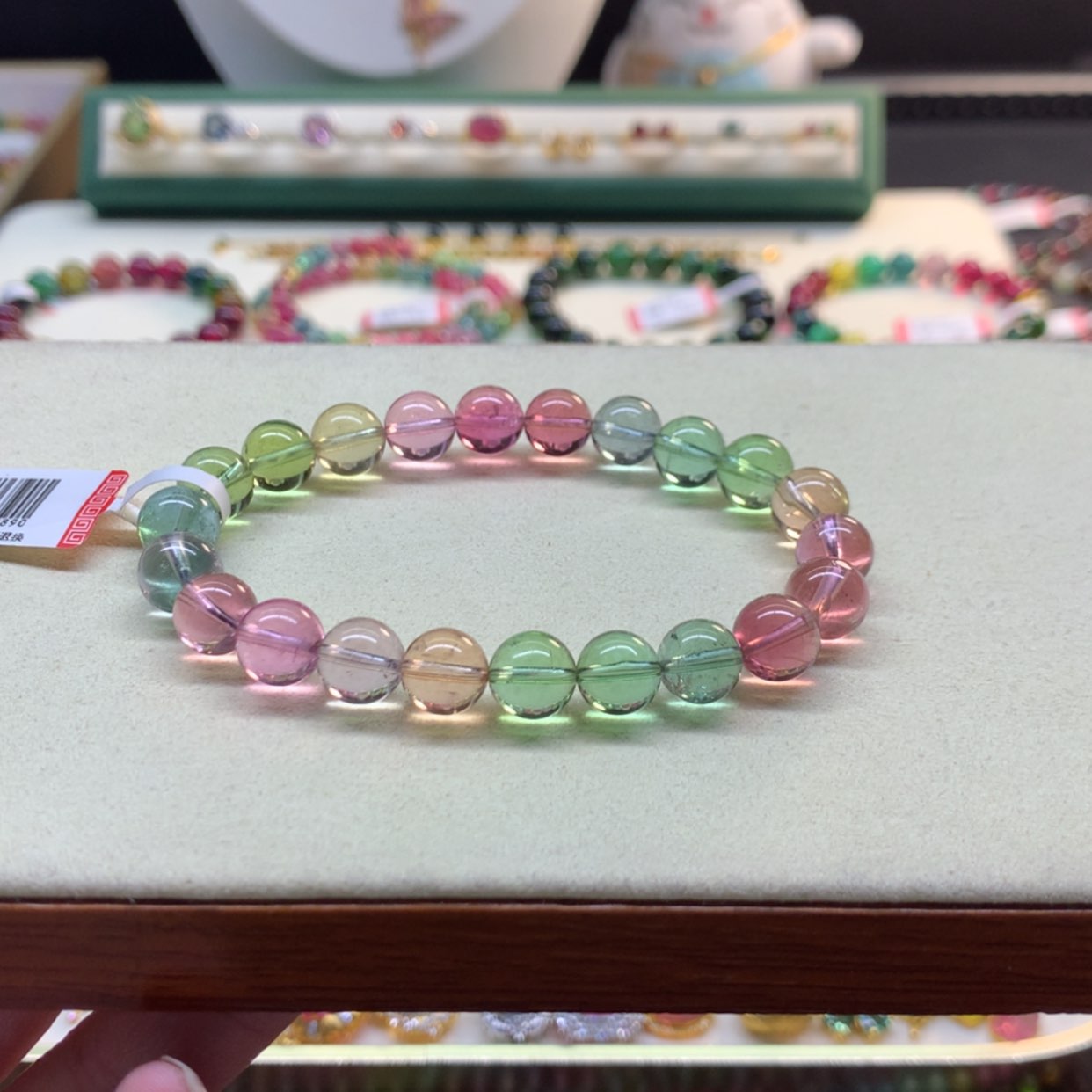 【闪购商品】碧玺手链未镶嵌碧玺8.8mm