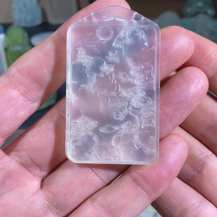 蛇纹石玉颈饰未镶嵌光