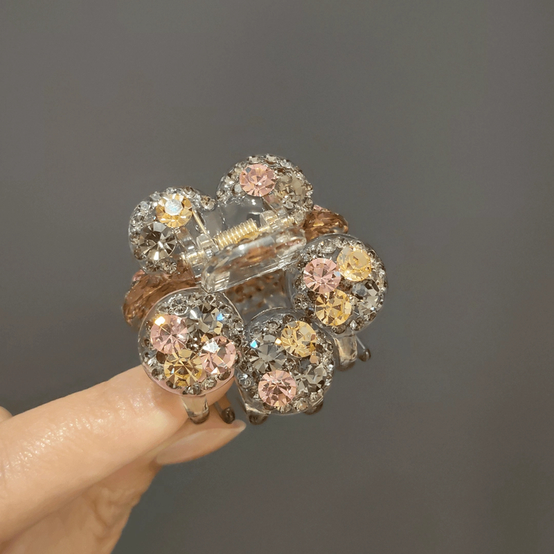 韩版施家钻中号抓夹网红款盘发夹2024新款半扎发夹气质顶夹碎发夹