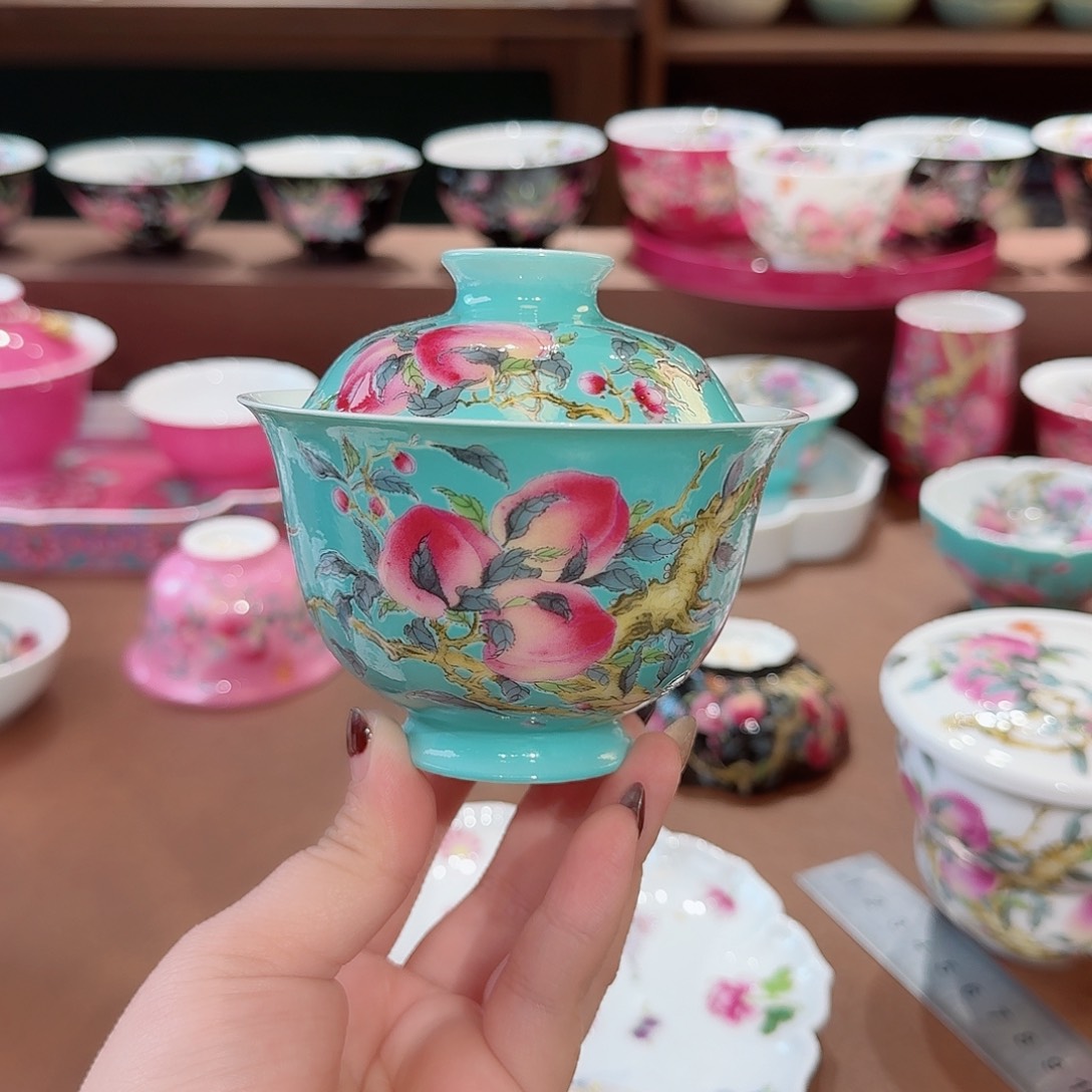 珐琅彩主人杯茶具套装
