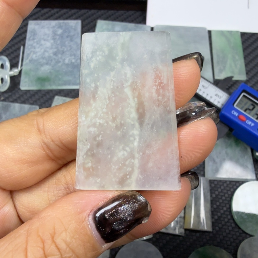 翡翠颈饰未镶嵌天然缅甸a货翡翠